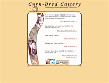 Tablet Screenshot of cornbredcornishrex.com